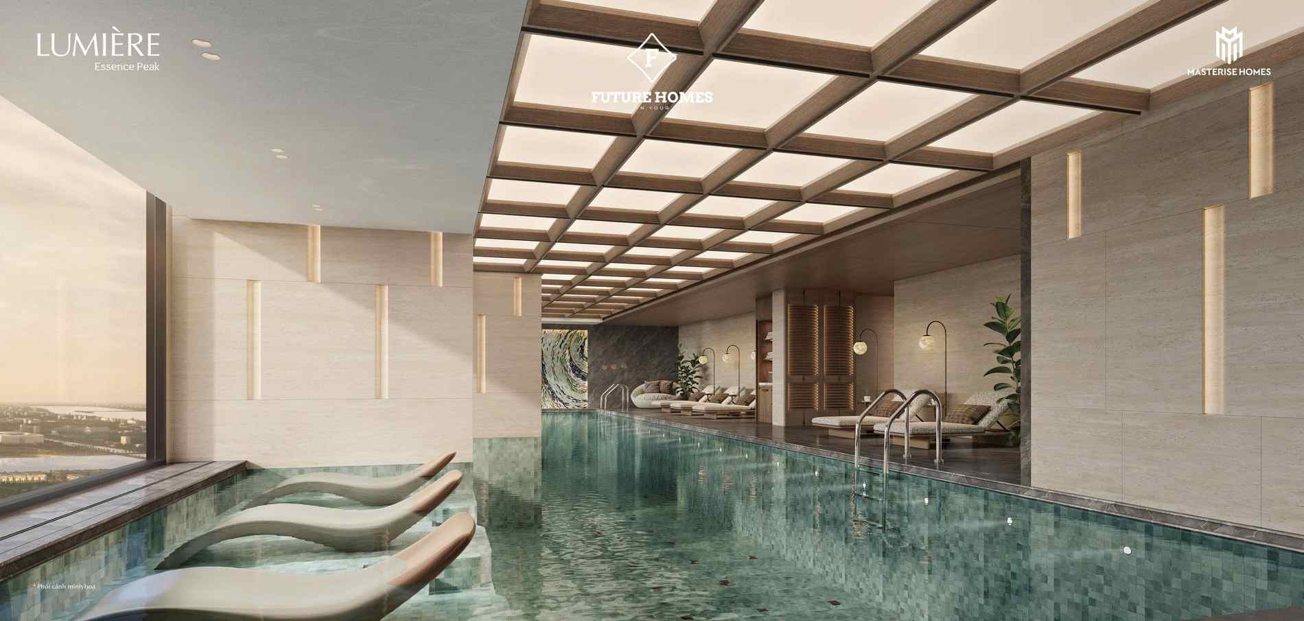 Bể bơi trong nhà tại Lumiere Essence Peak Cổ Loa